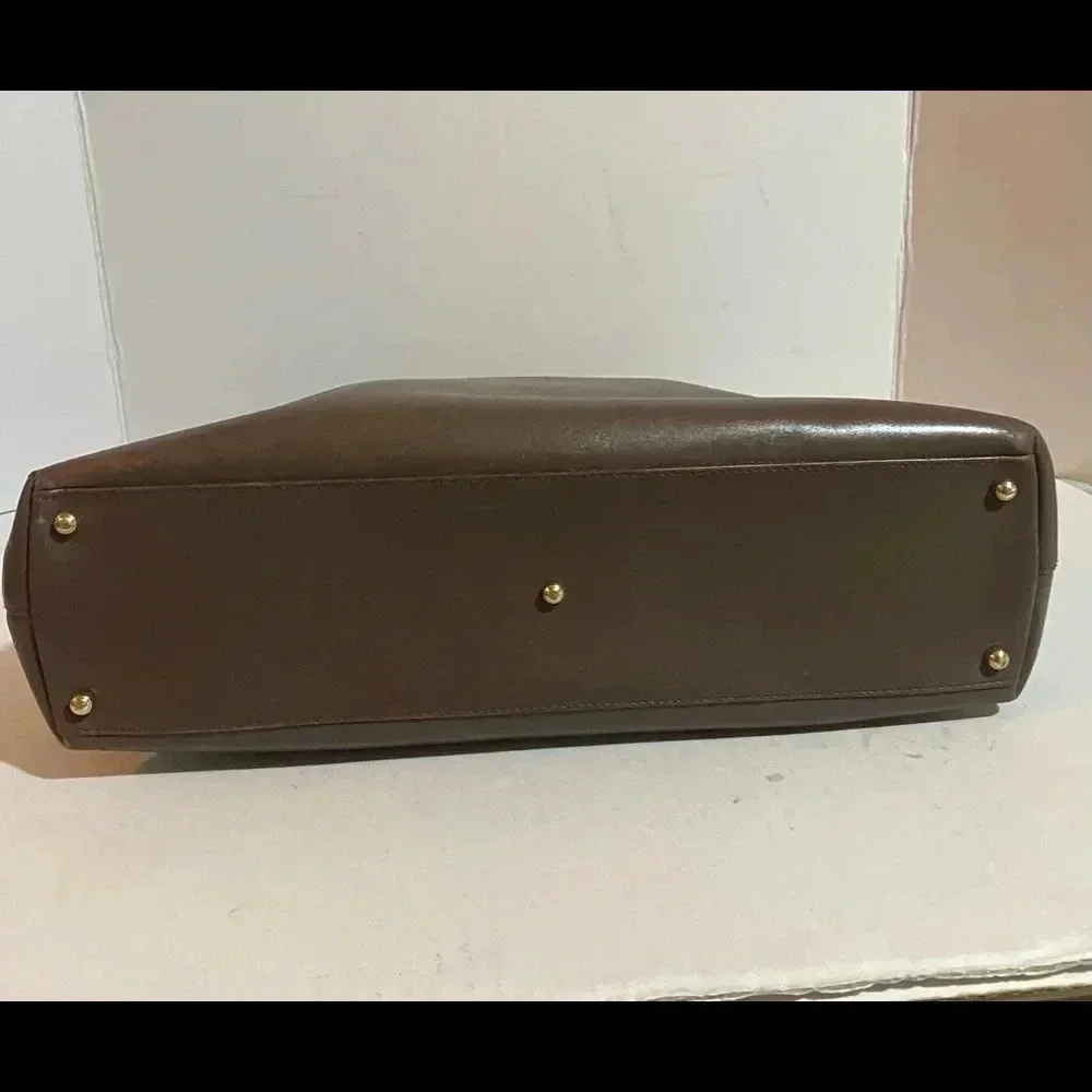 Gucci Diana vintage brown leather bamboo handle bag